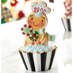 MacKenzie-Childs Holiday Sweets Gingerbread Cupcake Box New